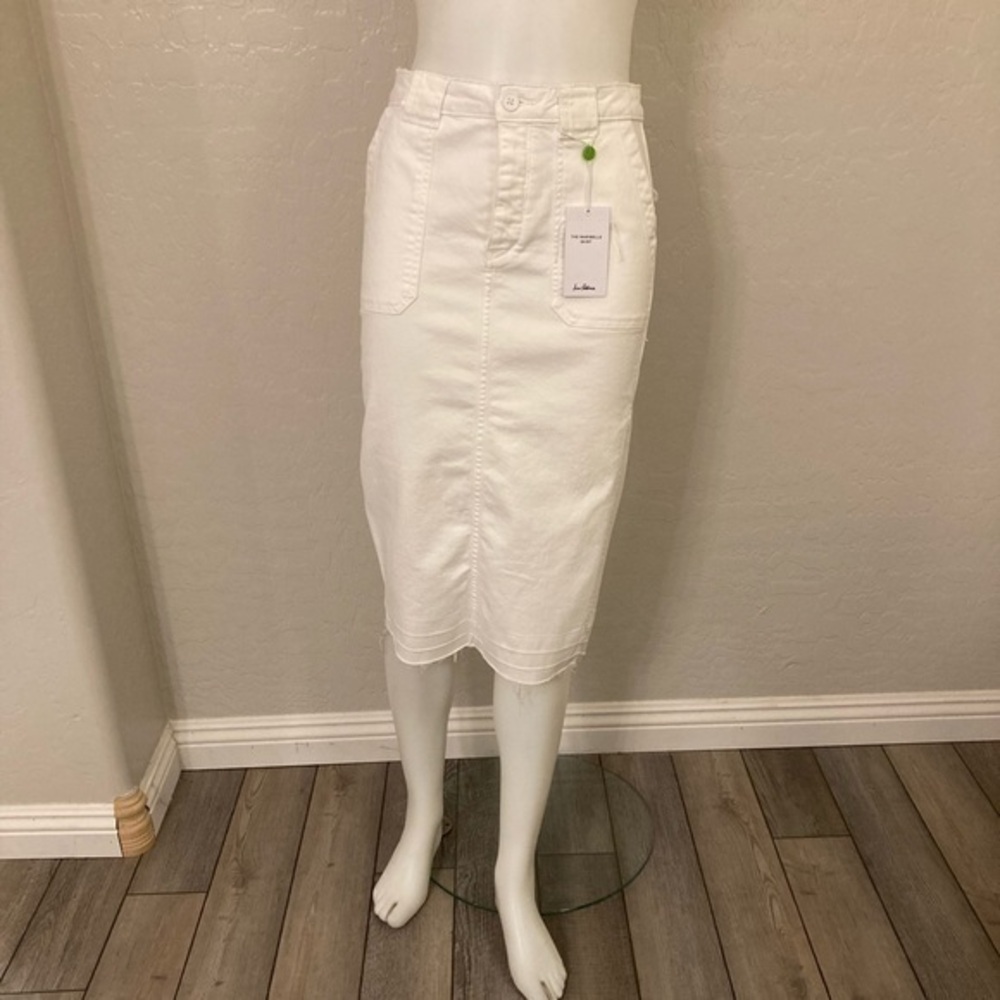 Sam Edelman The Maribelle Skirt White Denim Size 4/27
